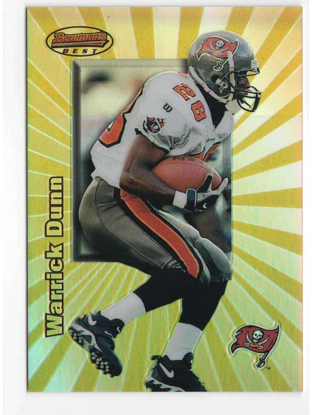 1998 Bowman's Best Warrick Dunn #30 Refractor /400 NM